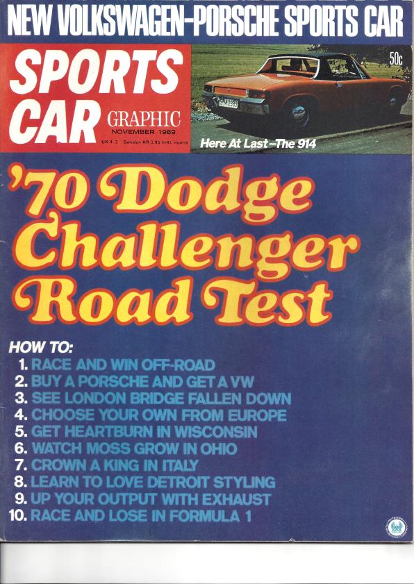 Журнал Sports Car Graphic 1969 11